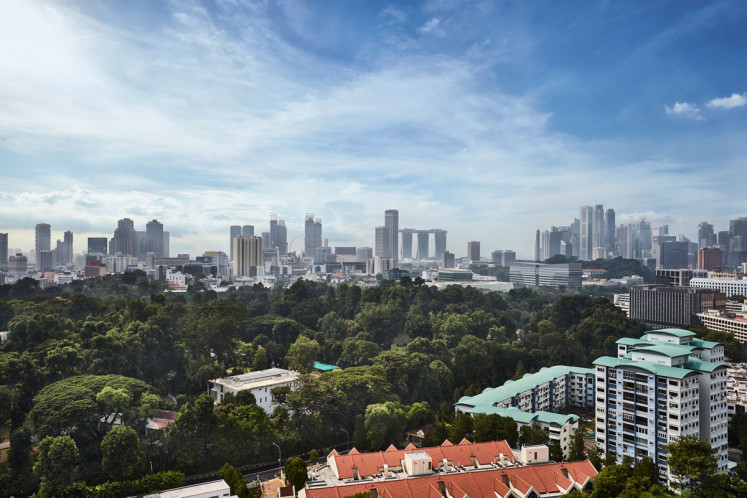 Panoramic view from Alba penthouse. 