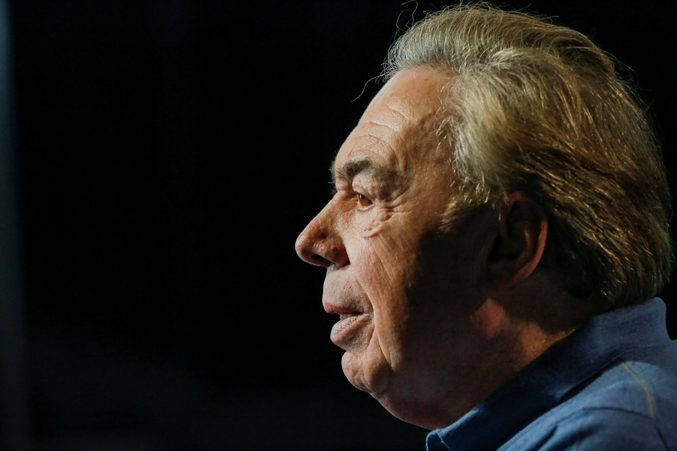 Composer Andrew Lloyd Webber speaks during an interview with Reuters in New York, US, on March 5, 2018. 