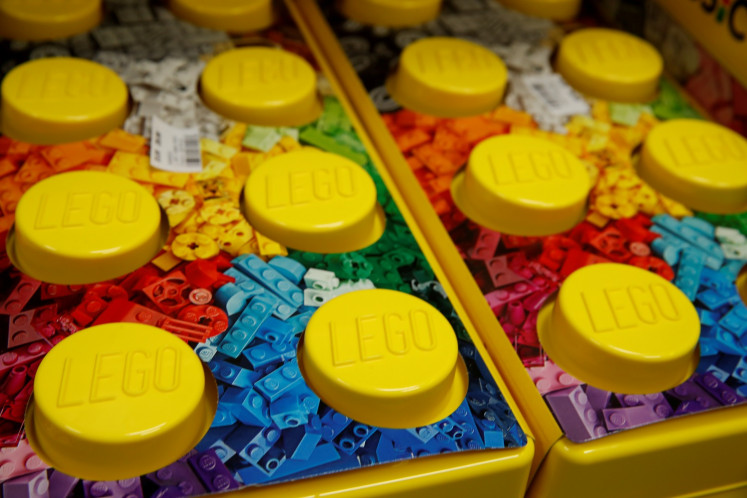 Sets of Lego bricks are seen at a toy store in Bonn, Germany, on September 5, 2017. 