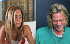 Brad Pitt, Jennifer Aniston get flirty for fundraiser