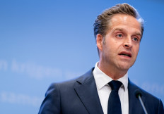 Dutch Deputy Prime Minister and Minister of Health, Welfare and Sport Hugo de Jonge addresses a press conference after a consultation of the Ministerial Crisis Management Committee (MCCb) on the coronavirus crisis (COVID-19) on June 24, 2020, in The Hague, the Netherlands.