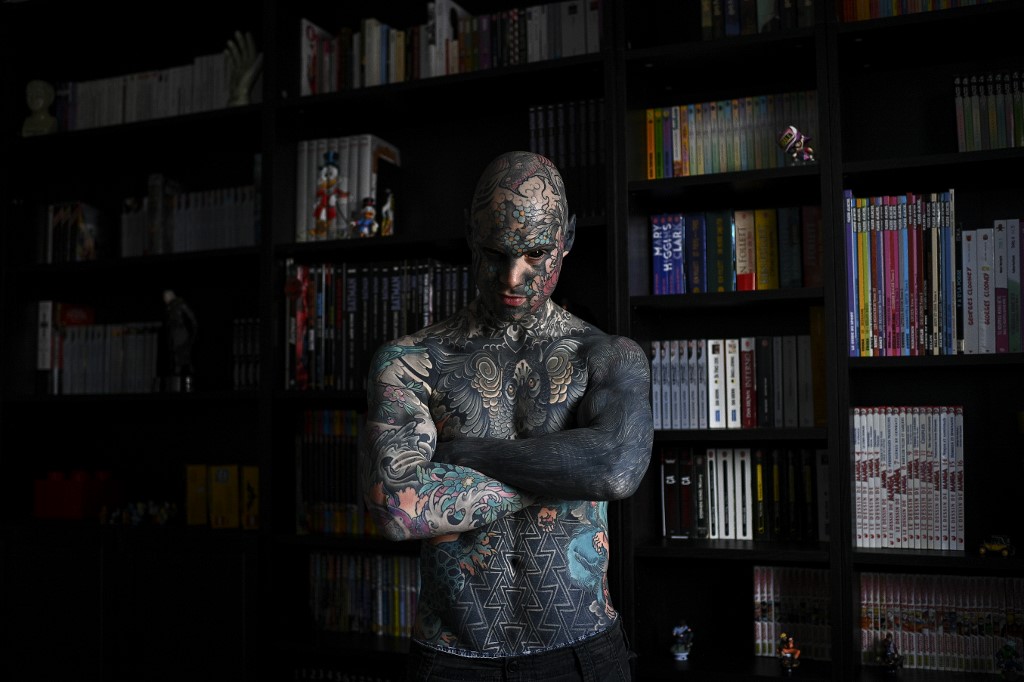 'Mr Snake': Meet the teacher who is France's most tattooed man - People -  The Jakarta Post