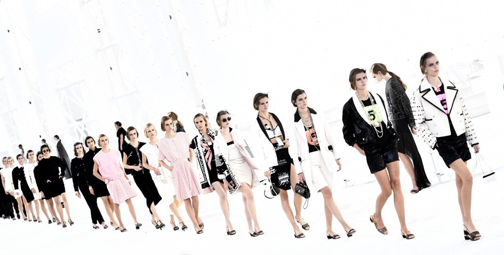 Chanel and Louis Vuitton close Paris fashion week in spectacular style