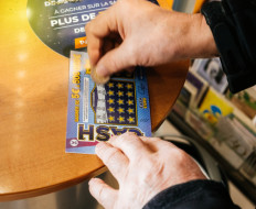 Four homeless people won big after a scratchcard handed to them by a charitable gambler drew 50,000 euros ($59,000).