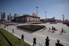 North Korea appears to hold anniversary military parade, South Korea says