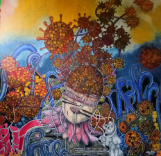 Exhibition centers on women’s universe to heal the world