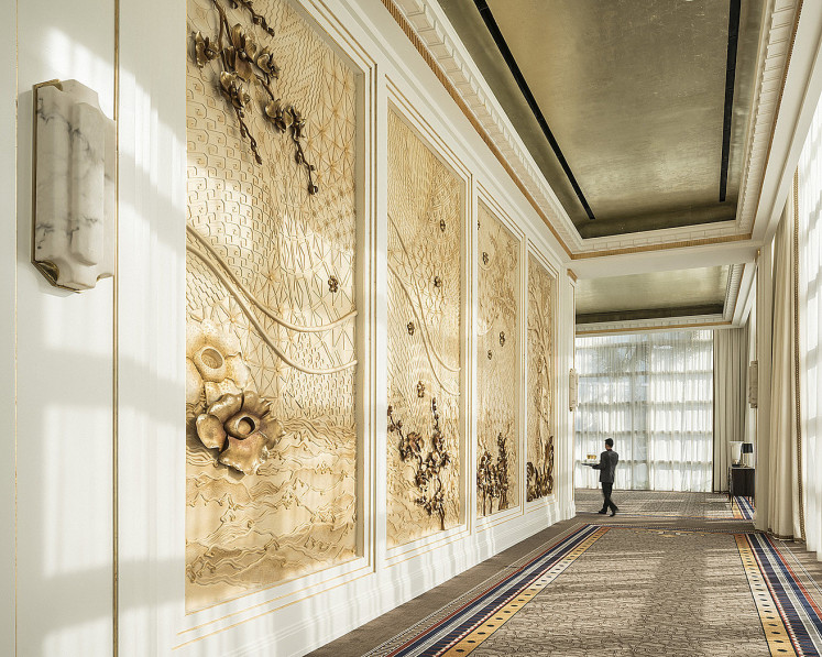 Safety first: The halls of a Four Seasons hotel ahead of enhanced health and safety procedures as part of the company&rsquo;s Lead With Care program, in this undated photograph. 