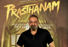 Indian Bollywood actor and film producer Sanjay Dutt looks on during the celebration of his 60th birthday and the launch of the upcoming Hindi movie 'Prasthanam' in Mumbai on July 29, 2019.