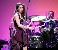 Emily Estefan performs onstage at the Cyndi Lauper And Friends: Home For The Holidays Benefit at The Novo by Microsoft on December 10, 2019 in Los Angeles, California. 