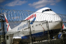 A British Airways Boeing 747 is seen at the Heathrow Airport in London, Britain, on July 17, 2020. 