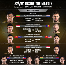 ONE: INSIDE THE MATRIX bout card