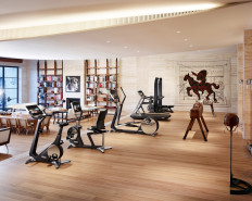 Technogym Personal Collection is seen in a private home, as the outbreak of the coronavirus disease (COVID-19) continues in 2020.