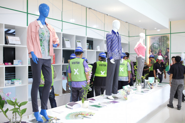 On display: LENZING Group, Austria-based natural fibers producer of which TENCEL is the flagship brand, has representatives around the world, with one factory in Purwakarta, West Java. Visitors are welcome to observe a display area in the factory, featuring samples of textiles and clothes made using TENCEL fibers.