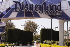 A person walks into an entrance to Disneyland on September 30, 2020 in Anaheim, California. 