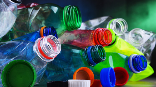Stock illustration of plastic bottles