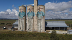 Diviner inspiration: Australian artist sizes up silos for huge murals