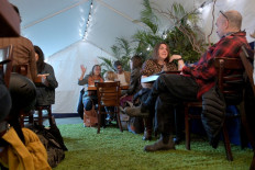 Outdoor dining is still possible despite New York City Mayor Bill de Blasio's recent warning that the city is 'dangerously close' to a second wave of COVID-19 on November 9, 2020 in New York City. 