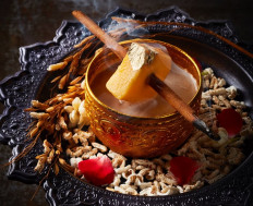  Lavish treat: Bangkok has a multisensory approach to food, here using jasmine’s smoke and gold leaf to create exquisite dishes at Michelin starred restaurant R.Harn. 