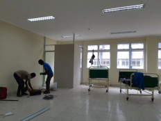 Lampung University hospital sets up isolation facilities