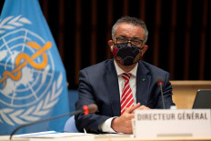 20201119_Tedros Adhanom Ghebreyesus, Director General of the World Health Organization (WHO) attends a session on the coronavirus disease (COVID-19) outbreak response of the WHO Executive Board in Geneva, Switzerland, Oct.5. 