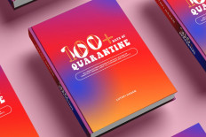 "The cover of "100+ Days of Quarantine: 60+ Insights from Indonesia’s Opinion Leaders on Creativity, Design, Lifestyle, Happiness and Humanity" by Luthfi Hasan.