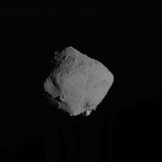 This handout photograph received by Jiji Press and taken by Japan Aerospace Exploration Agency (JAXA) on November 13, 2019 shows the asteroid Ryugu after Hayabusa2 departed its orbit around a distant asteroid and head for Earth. Japan's Hayabusa-2 probe left its orbit on Nov.13, 2019 after an unprecedented mission, carrying samples that could shed light on the origins of the Solar System.
