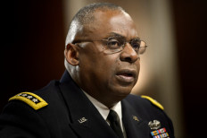 In this file photo taken on March 8, 2016 Army General Lloyd Austin III, commander of the US Central Command, speaks during a hearing of the Senate Armed Services Committee in Washington, DC. US President-elect Joe Biden has chosen retired General Lloyd Austin to head his Defence Department, US media reported on Monday. Lloyd Austin, who led US troops into Baghdad in 2003 and rose to head the US Central Command, has been chosen by President-elect Joe Biden to be the first African-American secretary of defense.
