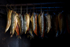Illustration of smoked fish.