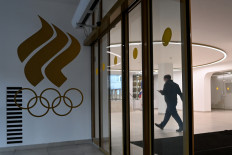 A view of the Russian Olympic Committee (ROC) headquarters in Moscow on Dec.17, 2020, hours before the Court of Arbitration for Sport (CAS) is to deliver its verdict over Russia ban from international sports imposed following allegations of state-sanctioned doping.
