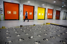 A view of modular cold storage rooms which can be temperature controlled to store the coronavirus disease (COVID-19) vaccines at dnata's cool chain facility in Singapore on December 17, 2020. 