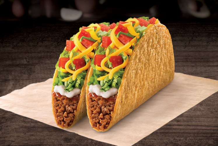 The Taco Supreme is among the dishes offered at Taco Bell Indonesia.