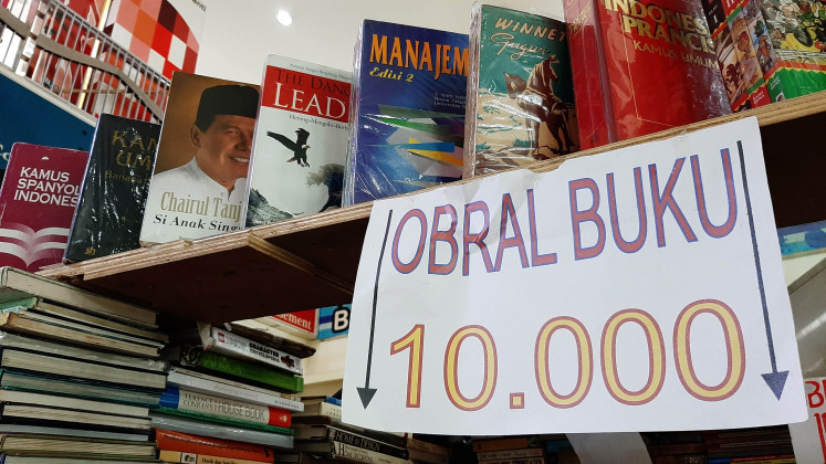 Less than a dollar: Books are offered for around 70 US cents each.