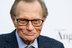 In this file photo taken on May 1, 2017, TV and radio interviewer Larry King attends Larry King's 60th Broadcasting Anniversary Event at HYDE Sunset: Kitchen + Cocktails in West Hollywood, California. The iconic TV and radio interviewer Larry King died January 23, 2021, at the age of 87. 
