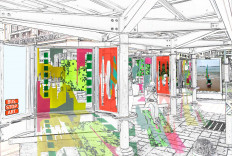 While waiting: An image depicts art installations in a bus shelter as part of 'Bus.Stop.Art.', where the public and online viewers can take a bus ride across Singapore to enjoy art. 