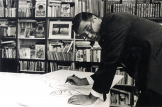 An undated handout picture of Mr.Men creator Roger Hargreaves. The popular series has now entered its sixth decade in 2021, surviving its British creator Roger Hargreaves thanks to the dedication of his son.