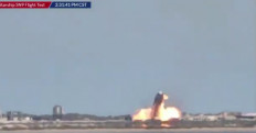 SpaceX Mars rocket ends up in fiery crash, again