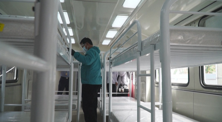 Madiun turns train carriage into emergency hospital as COVID-19 cases soar