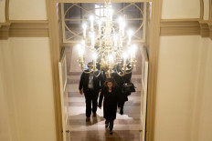 Speaker of the House Nancy Pelosi (D-CA) arrives on Capitol Hill February 8, 2021, in Washington, DC. Donald Trump committed the 