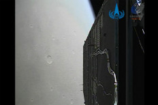 This screengrab taken from handout video received from the China National Space Administration (CNSA) on February 13, 2021 shows the view of Mars from China's Tianwen-1 spacecraft as it circles the planet in space on February 12. China's space agency released video footage from its spacecraft circling Mars on February 12, two days after it successfully entered the planet's orbit in Beijing's latest ambitious space mission.