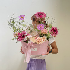 A Korean-style floral arrangement by Kiko Florist