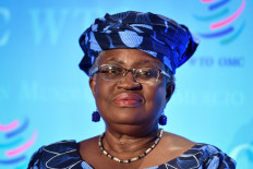 Nigerian former Foreign and Finance Minister Ngozi Okonjo-Iweala attends a press conference on July 15, 2020, in Geneva, following her hearing before World Trade Organization 164 member states' representatives, as part of the application process to head the WTO as Director General. 