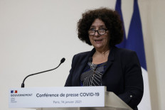 French Higher Education, Research and Innovation Minister Frederique Vidal speaks during a press conference in Paris on January 14, 2021, on the current French government strategy for the ongoing coronavirus (Covid-19) epidemic.
