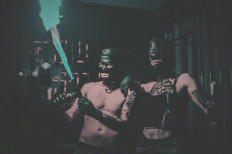 Partygoers at Nomadic Deadbeats, held at an undisclosed location in 2019.