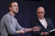 Facebook CEO Mark Zuckerberg and News Corp CEO Robert Thompson speak about the new Facebook News feature at the Paley Center For Media on October 25, 2019 in New York City. 