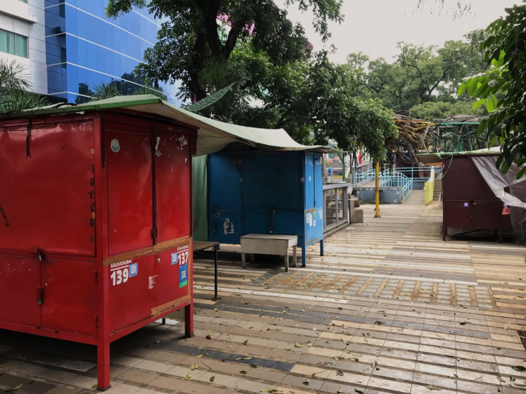 Once a bustling area, Teras Cihampelas is now empty of any vendors