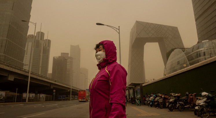 ‘Like the end of the world’: Beijing faces worst sandstorm in decade