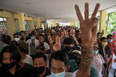  Myanmar frees 600 protesters detained at anti-coup rallies 