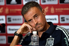 Spain's coach Luis Enrique.