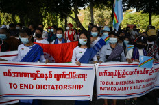  Security forces open fire on protesters in Myanmar's east 