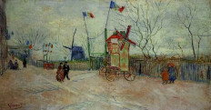 The 1887 work by the Dutch post-Impressionist master Vincent van Gogh 'Street Scene in Montmartre